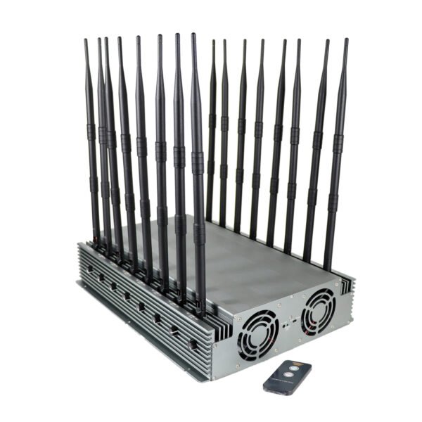 desktop 16 antennas wifi gps 2g 4g 3g 5g jammer 3